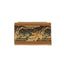 Idée Art Exclusive. Brown & Gold Cushion with Leaf Motif. Large Size