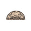 Idée Art Exclusive. Half Round Embroidered Cushion. Medium Size