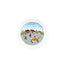Idée Art Exclusive. Porcelain Decorative Plate with Farm Illustration. Medium Size