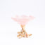 Jay Strongwater. Floral Pedestal Dish Studded with Swarovski. 14K Gold Plated