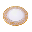 Vetrerie Di Empoli. Gold Crystal Decorative Plate. Large Size