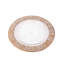 Vetrerie Di Empoli. Gold Crystal Decorative Plate. Large Size