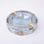 Vetrerie Di Empoli. Blue Crystal Cigar Ashtray. Medium Size