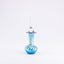 Abelman Glass Art. Perfume Bottle Designed with Blue Swirls. 40 ML