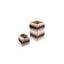 Bojay. Set of Wastebasket & Tissue Box in Bone & Brown Wood