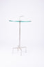 Global Views. Quad Pod Accent Table. Silver Leaf