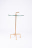 Global Views. Quad Pod Accent Table. Gold Leaf