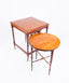 Jansen Furniture. Set of 3 Nesting tables From Italian Fine Wood. Large Size