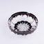 Cristallerie De Montbronn. Barrone Crystal Cigar Ashtray in Burgundy