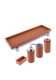 Pinetti. Poseidon Leather Bathroom Set. 5 Pieces